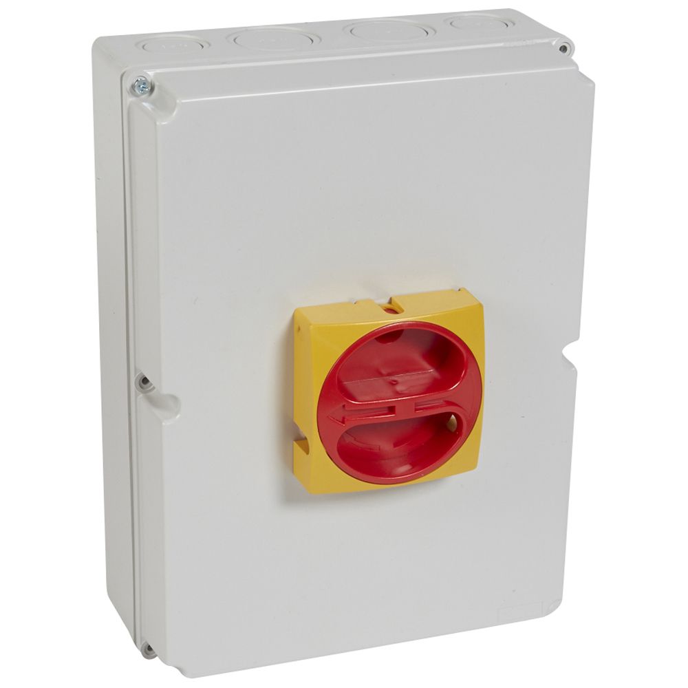 Interruptor Seccionador IP 65-IK07 Tetrapolar Neutro a la Izquierda 80A. 22187 — Legrand — Legrand