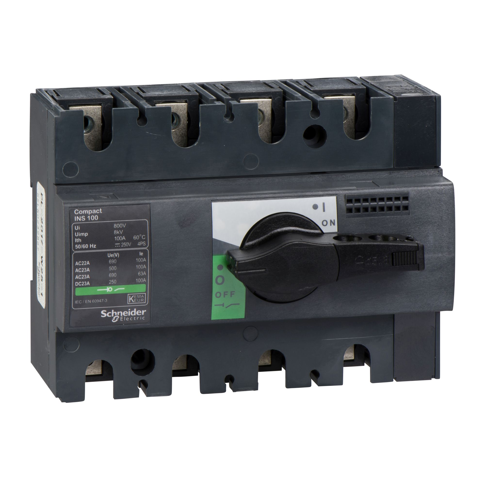 Seccionador 0-1 Ins 100A 4P Man-neg 28909 — Schneider Electric — Schneider Electric