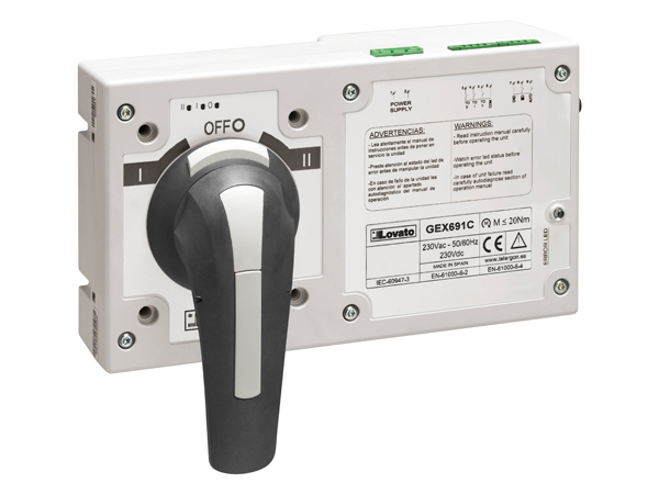 Comando Motorizado para Seccionador GE0201Eâ€¦400E, GE0201ET4â€¦400ET4 GEX691C — Lovato — Lovato