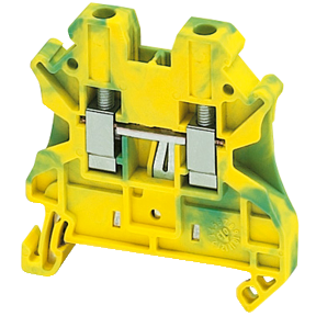 Borne de Conexion Tornillo Tierra - 2 Puntos - 4mm - Gris NSYTRV42PE — Schneider Electric — Schneider Electric