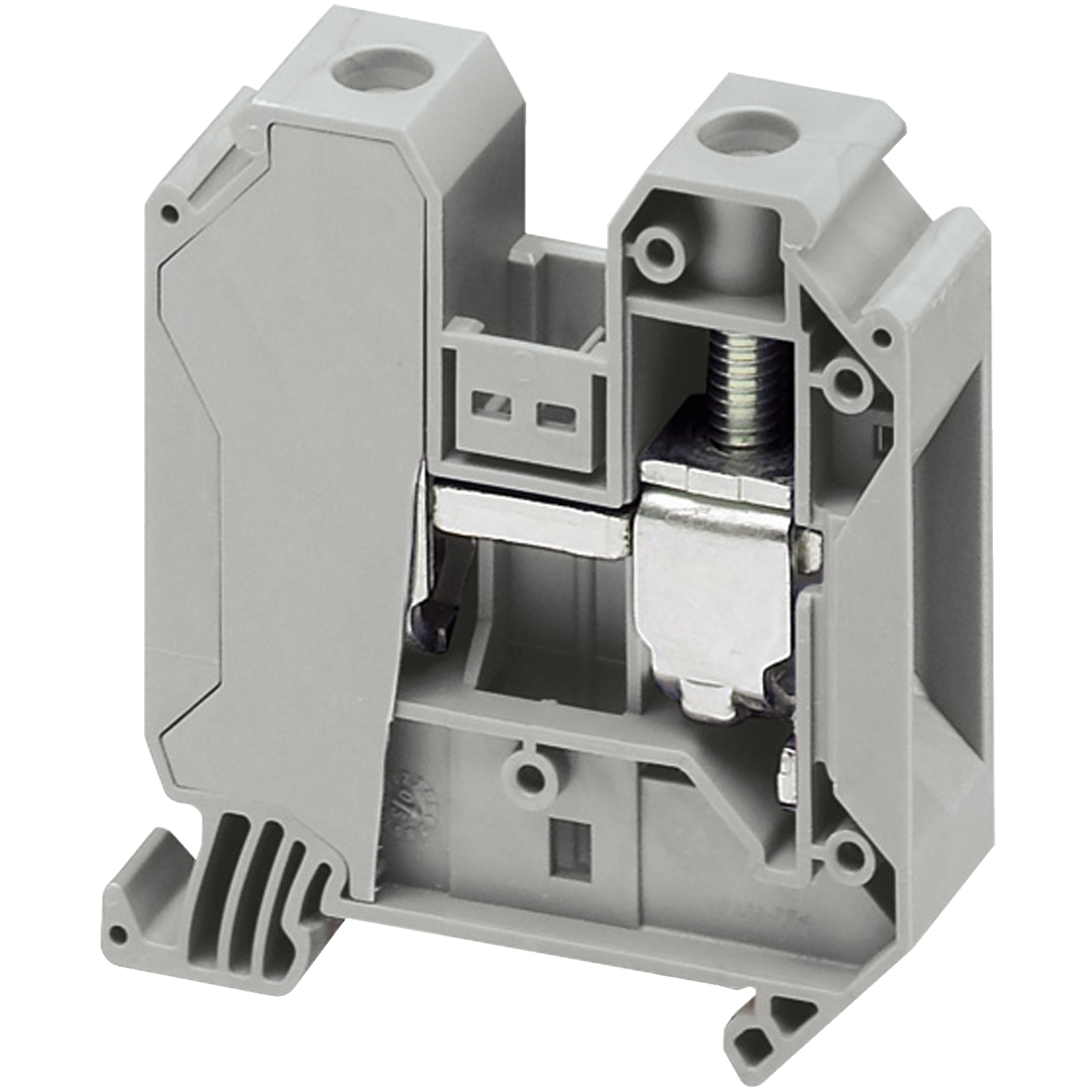 Borne de Conexion Tornillo Tierra - 2 Puntos - 35mm - Gris NSYTRV352 — Schneider Electric — Schneider Electric
