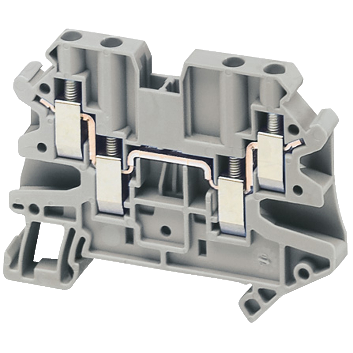 Borne Tornillo 4mm² 4PTS Gris NSYTRV44 — Schneider Electric — Schneider Electric