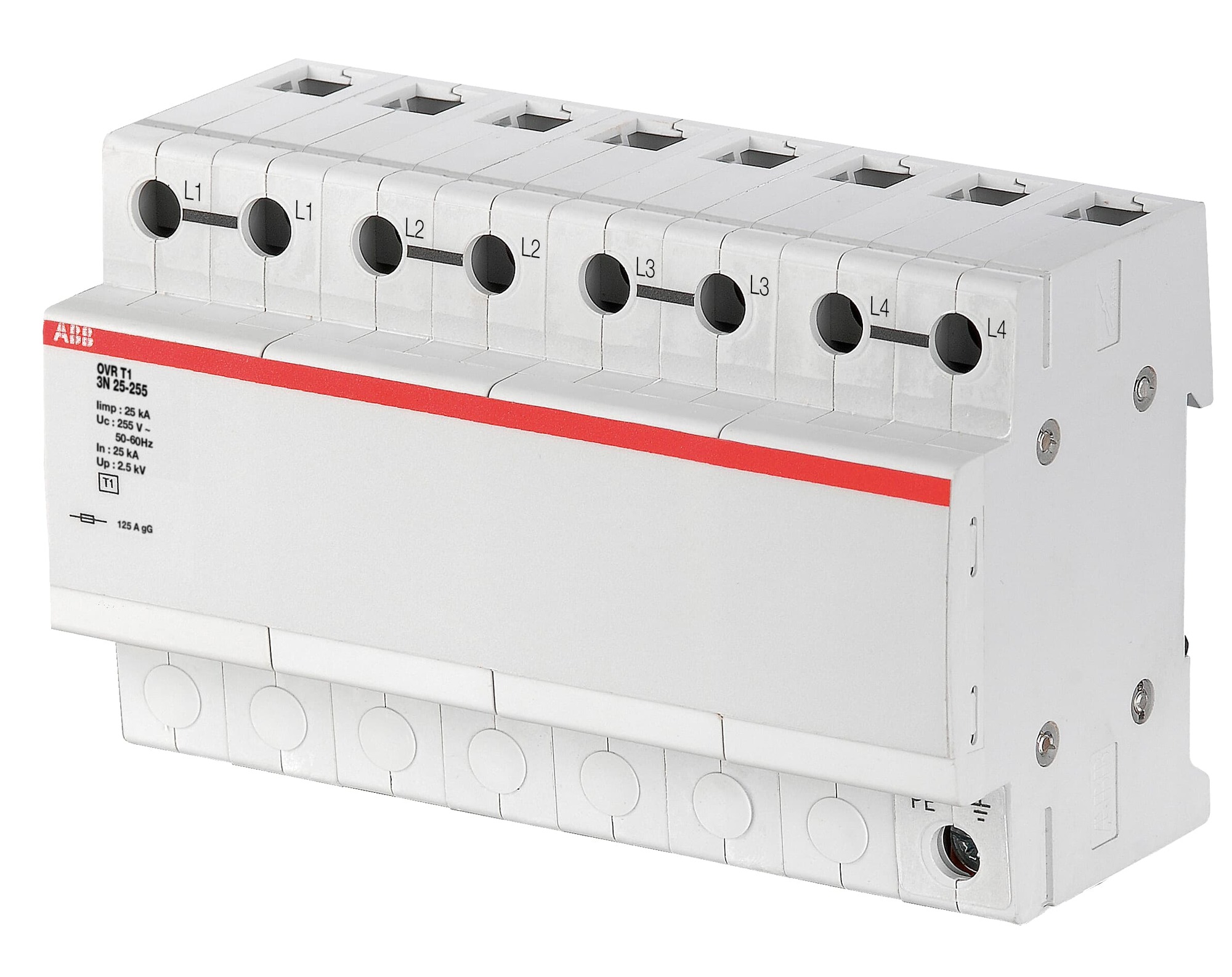 Protector de Sobretension Tipo 1 3P+ N 25kA 255 2CTB815101R1600 — ABB — ABB