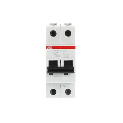 Interruptor automático 1x10A 10kA curva D S200 2CDS251103R0101 ABB — ABB
