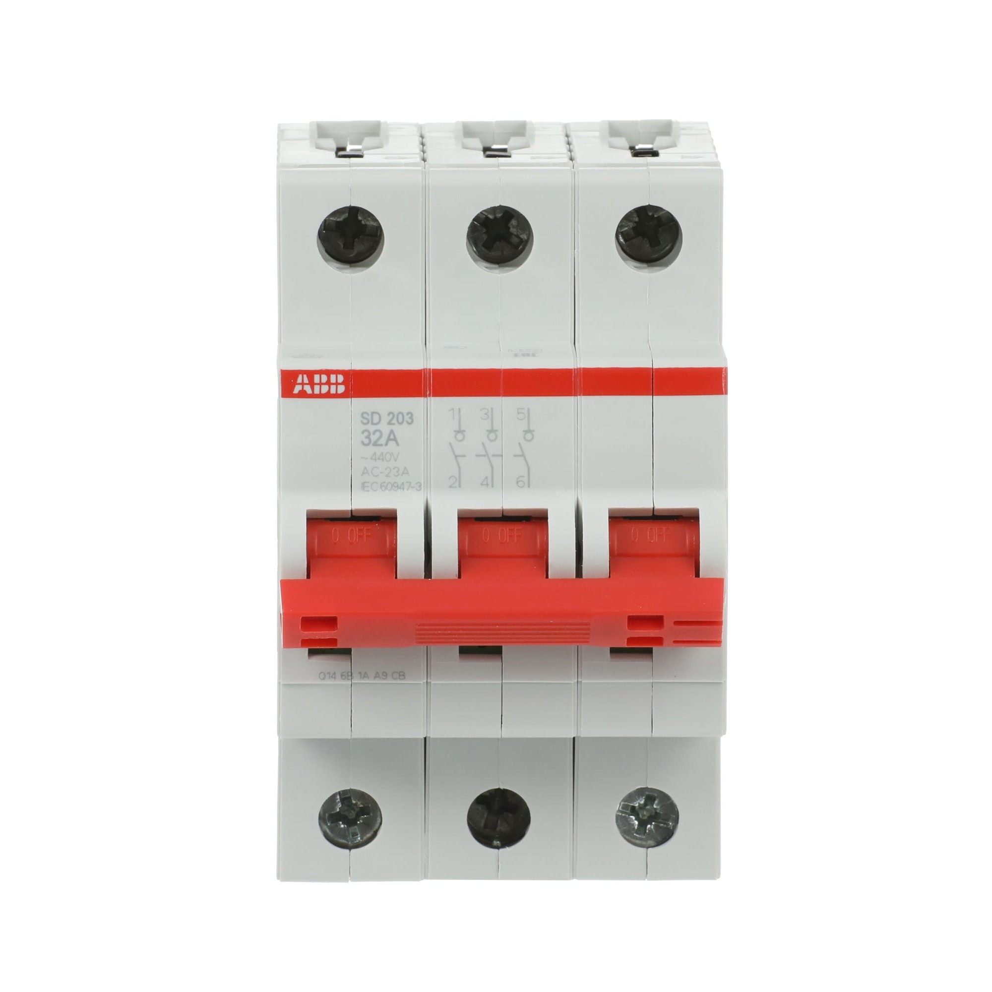 Interruptor SECCIONADOR 3x32A SD200 2CDD283101R0032 ABB — ABB