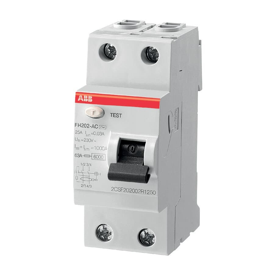 Interruptor Diferencial 2X 25A 30mA FH200 1TMF202006R1250 — ABB — ABB