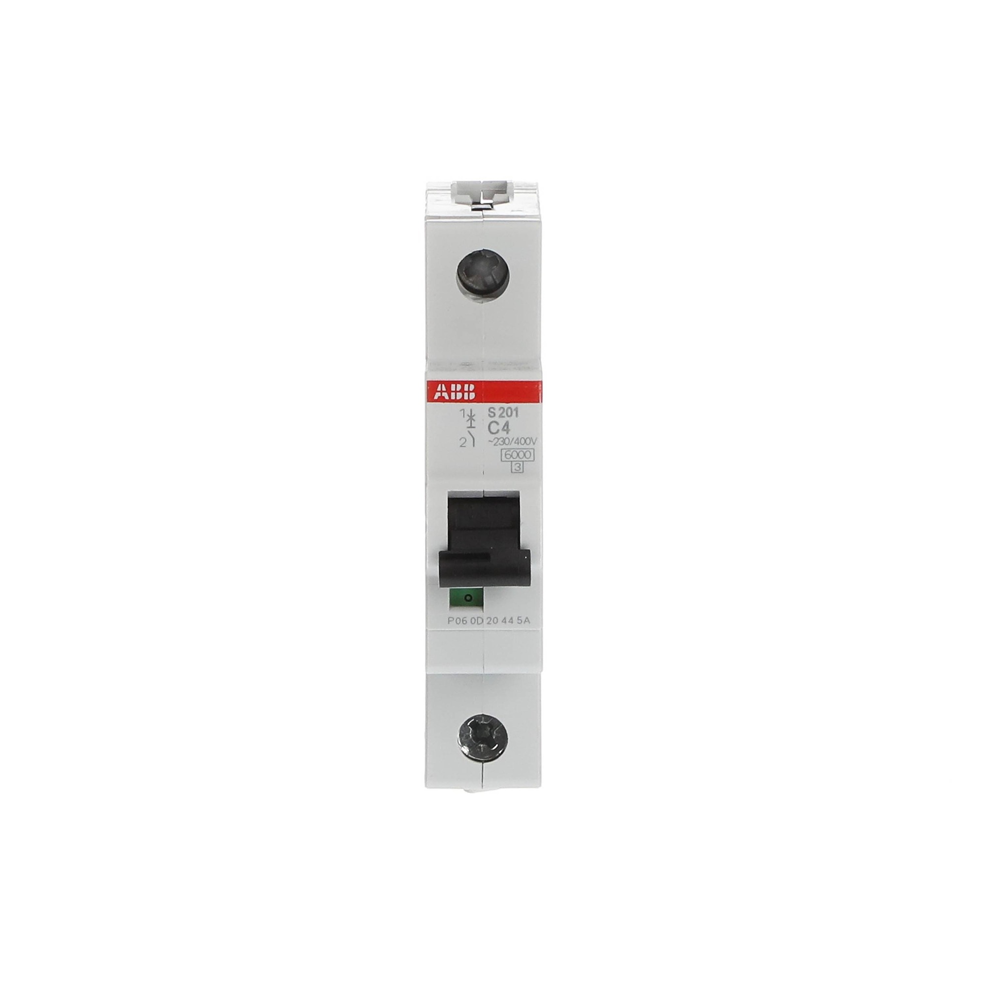 Interruptor automático 1x4A 10kA curva C S200 2CDS251001R0044 ABB — ABB