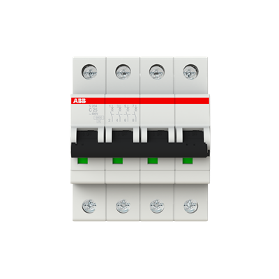 Interruptores Automatico 4x25A 10kA C S200 2CDS254001R0254 — ABB — ABB