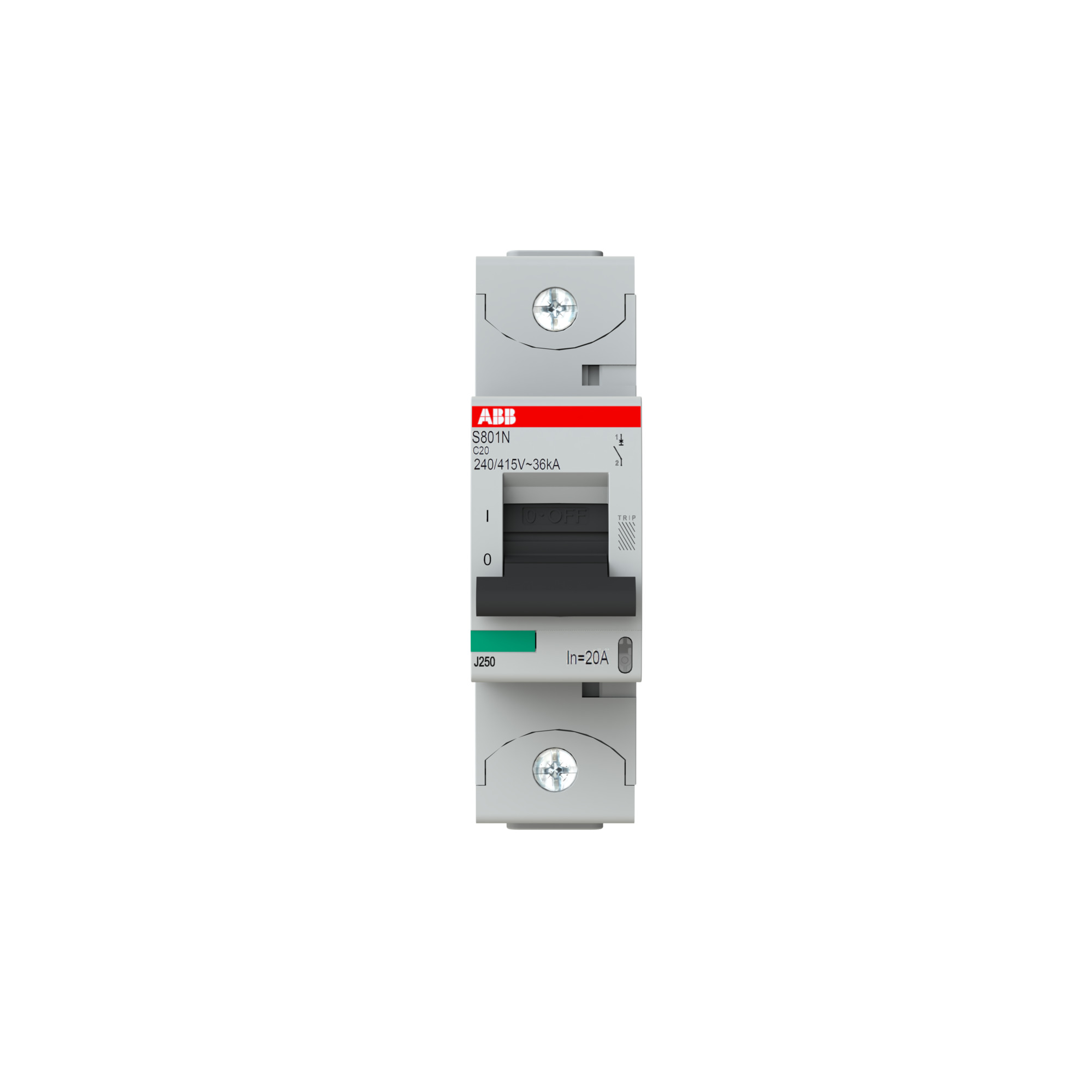Interruptor automático 1x20A 36kA curva C S800N 2CCS891001R0204 ABB — ABB