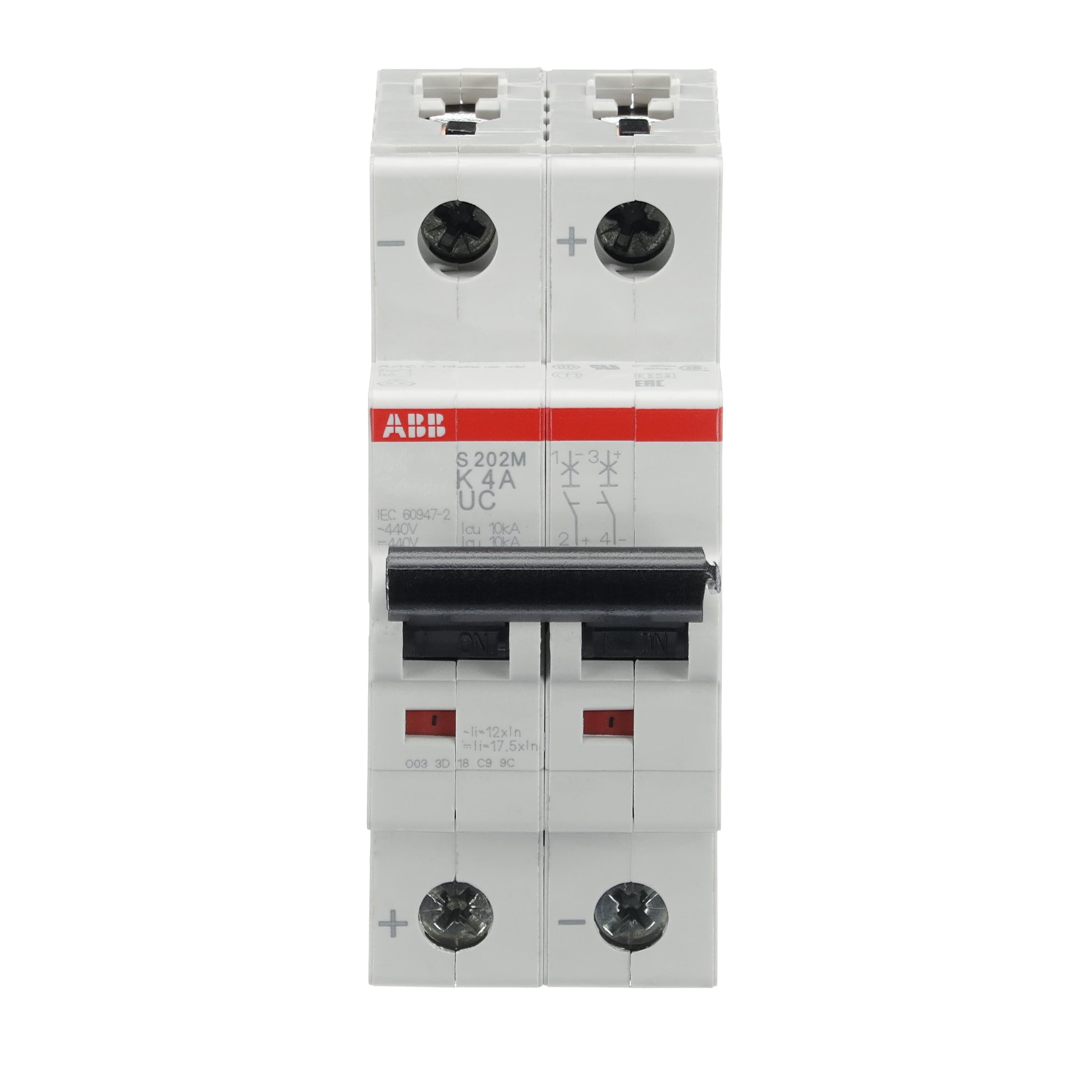 Interruptor automático 2x4A 10kA 2CDS272061R0337 ABB — ABB