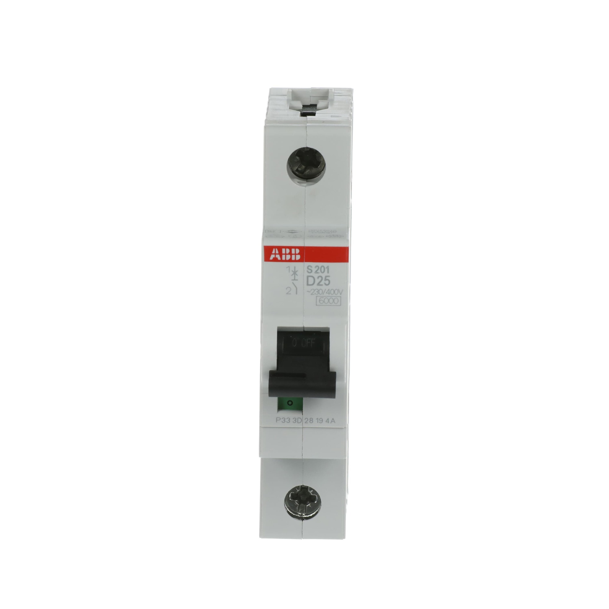 Interruptor automático 1x25A 10kA curva D S200 2CDS251001R0251 ABB — ABB
