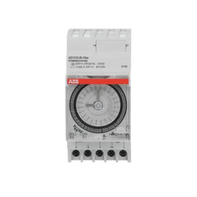 Reloj Horario Diario de Reserva 150H, AD1CO-R-15M, 15MIN, 1CO, 220VCA, 2.5MOD. 2CSM208151R1000 — ABB — ABB