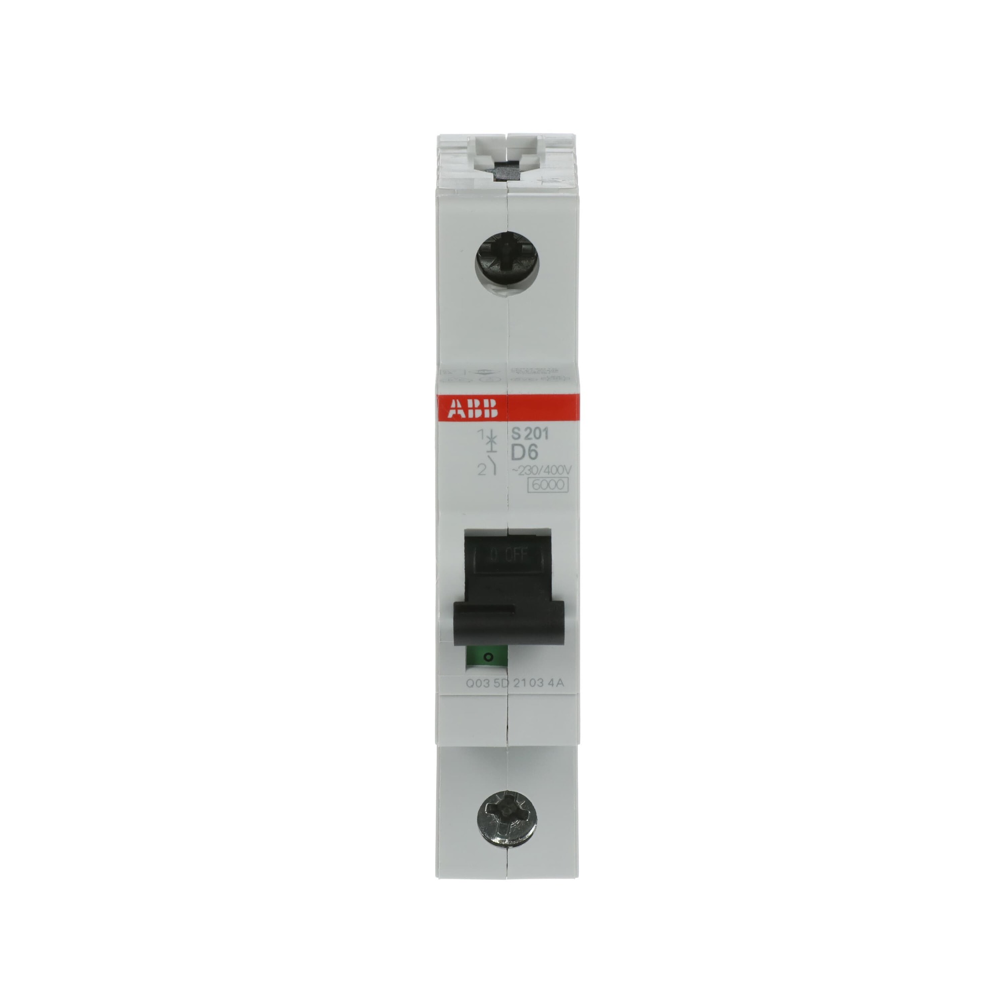 Interruptor automático 1x6A 10kA curva D S200 2CDS251001R0061 ABB — ABB