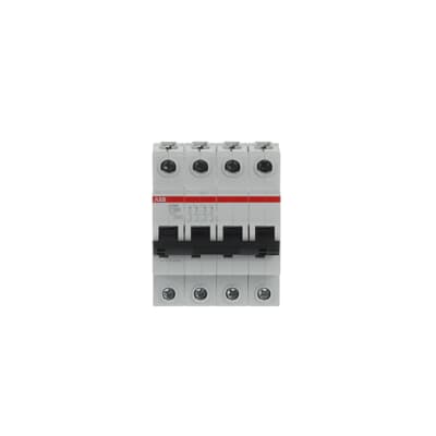Interruptor automático 4x100A 6kA curva C S200 2CDS254001R0824 ABB — ABB