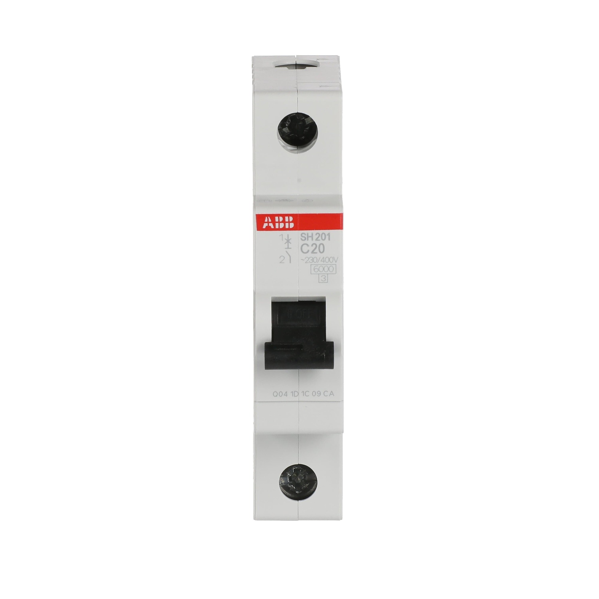 Interruptor automático 1x20A 6kA curva C 2CDS211001R0204 ABB — ABB