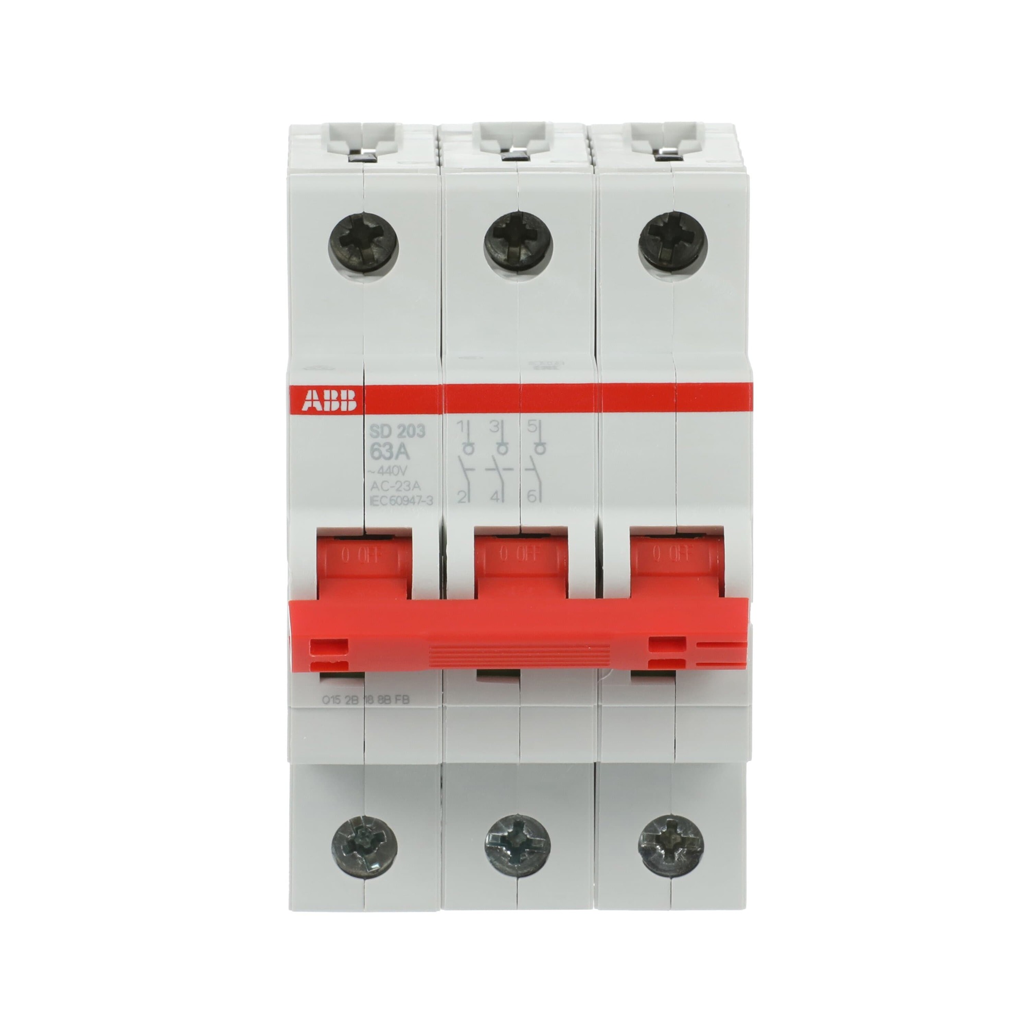 Interruptor SECCIONADOR 3x63A SD200 2CDD283101R0063 ABB — ABB