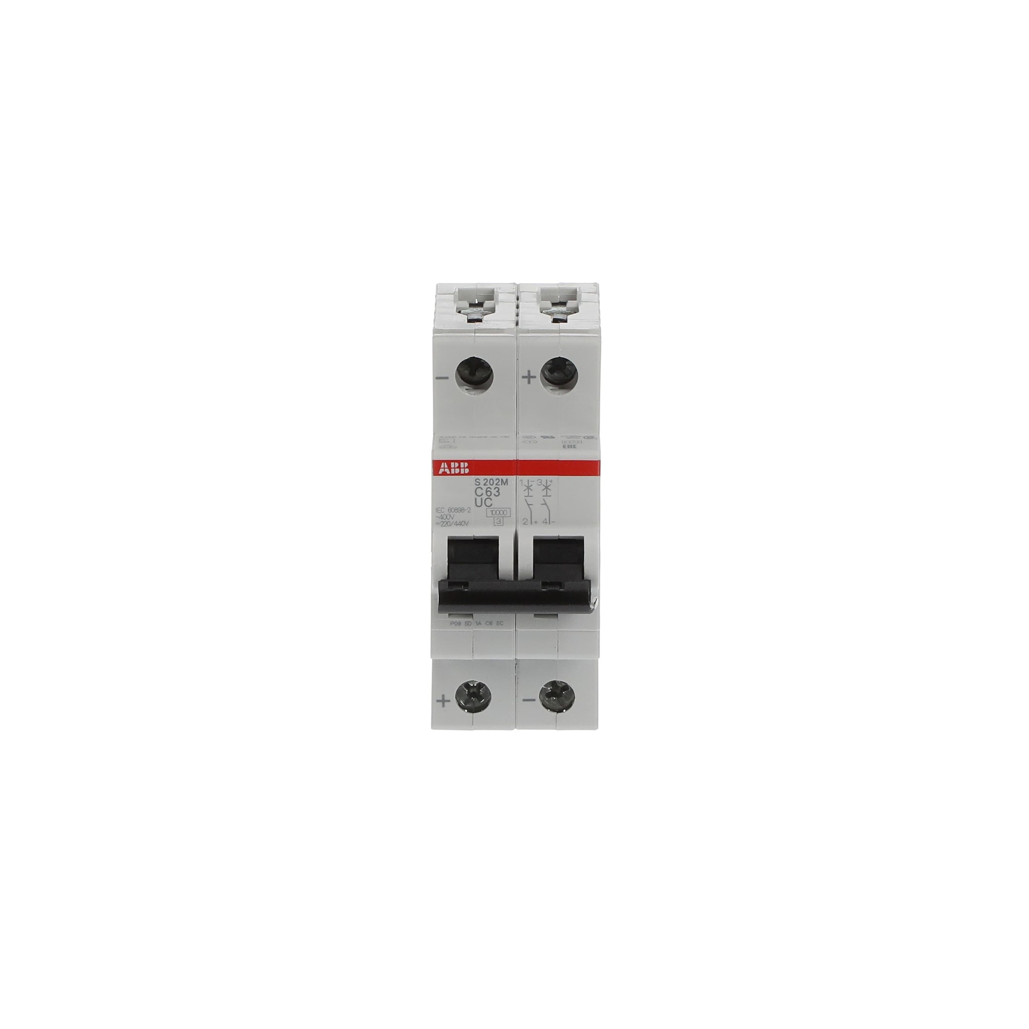 Interruptor automático 2x63A 10kA curva C 2CDS272061R0634 ABB — ABB