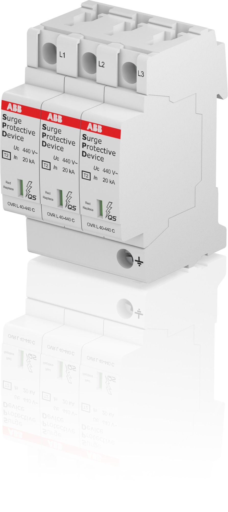 Supresor Transiente Tipo 2 3P 40kA 440V Pqs 2CTB803873R2800 — ABB — ABB