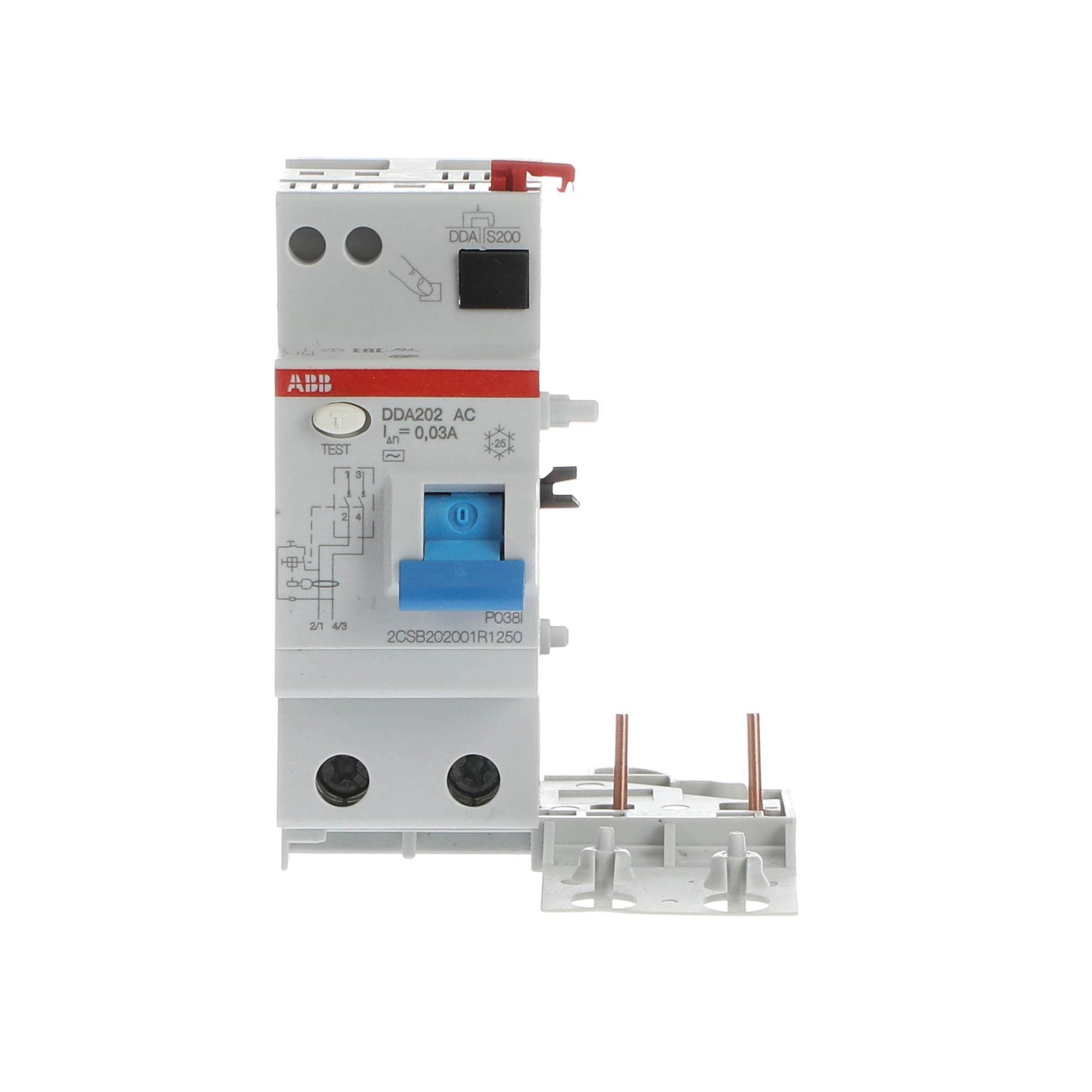 Bloque Diferencial 2x25A 30mA para Int S200 2CSB202001R1250 — ABB — ABB