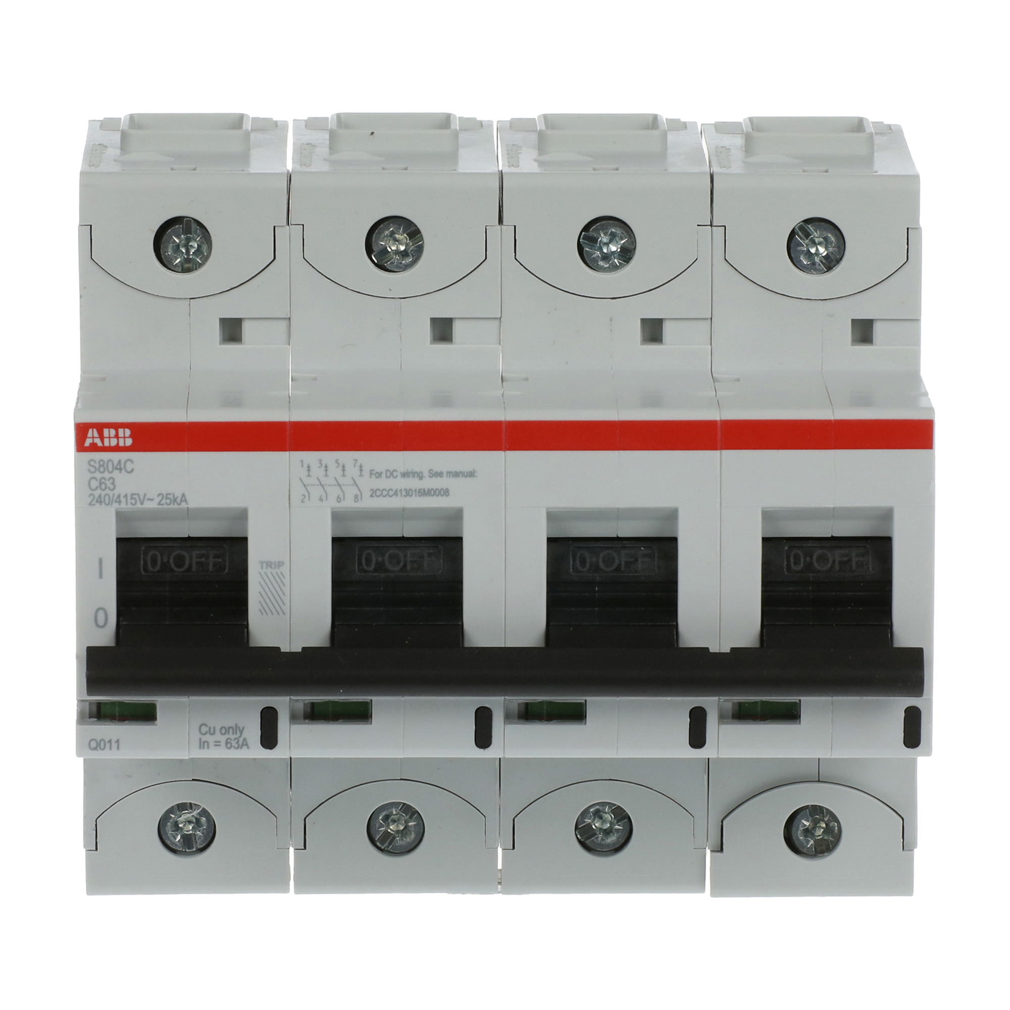Interruptor automático 4x63A 25kA 2CCS884001R0634 ABB — ABB