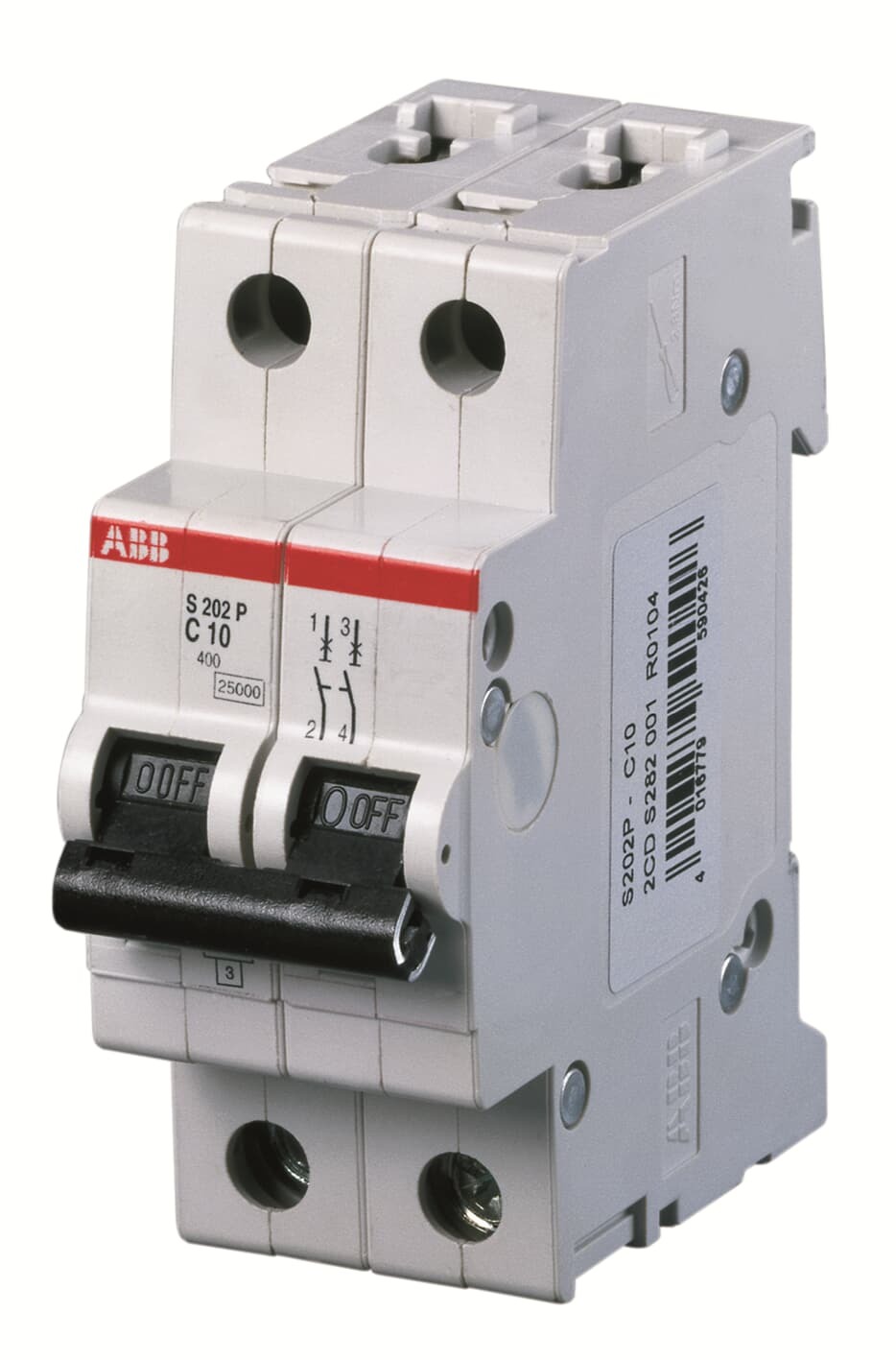 Interruptor automático 2x16A 25kA curva C S200P 2CDS282001R0164 ABB — ABB