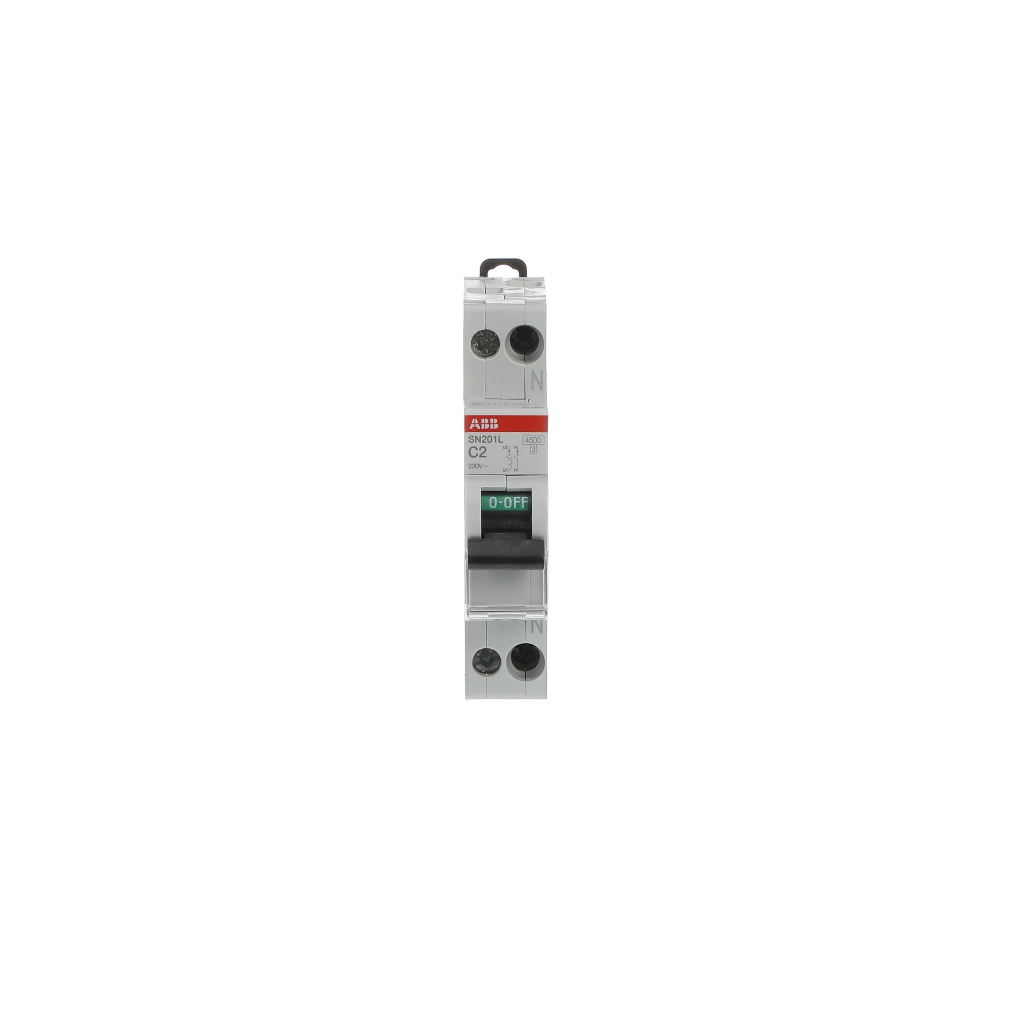 Interruptor automático 1x2A 4.5kA curva C 2CSS245101R0024 ABB — ABB
