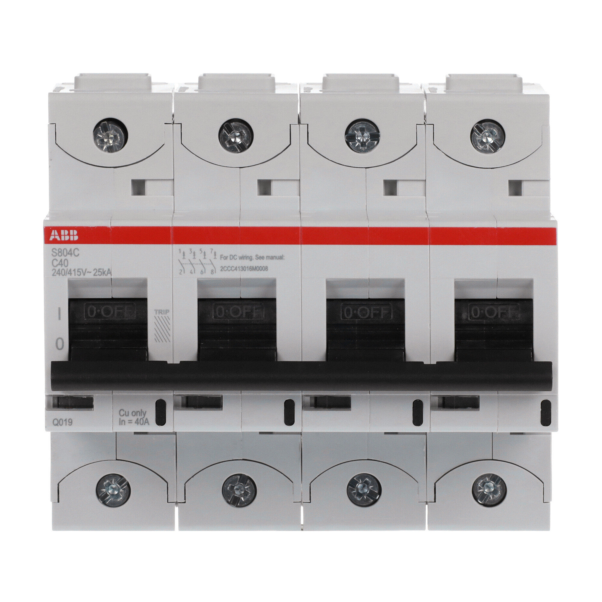 Interruptor automático 4x40A 25kA 2CCS884001R0404 ABB — ABB