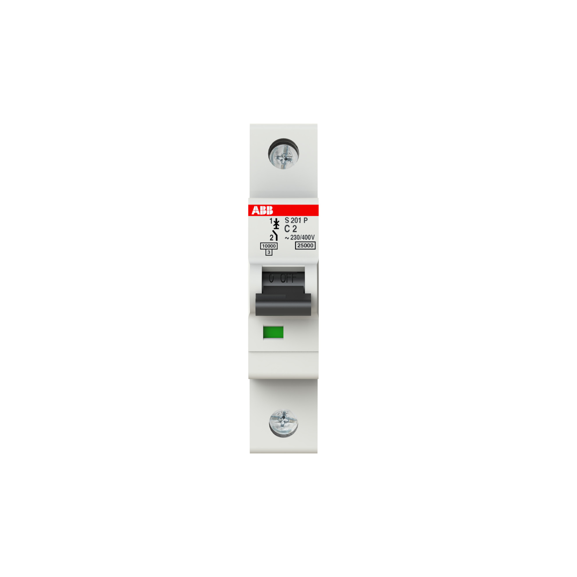 Interruptor automático 1x2A 25kA curva C S200P 2CDS281001R0024 ABB — ABB