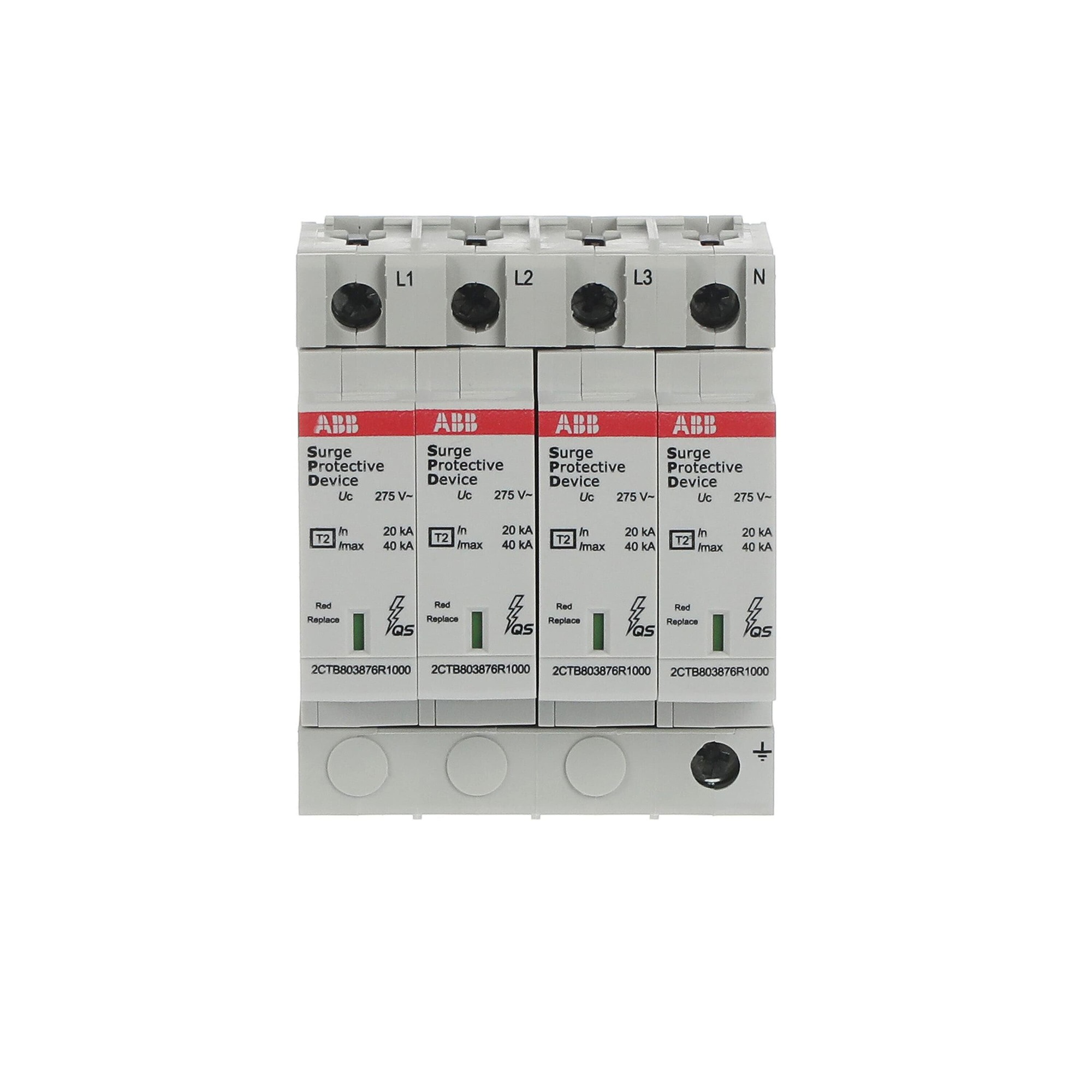 Supresor Transiente Tipo 2 4P 40kA 440V Pqs 2CTB803873R5600 — ABB — ABB