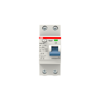 Interruptor Diferencial 2x25 10mA Tipo AC Modelo F200 2CSF202001R0250 — ABB — ABB