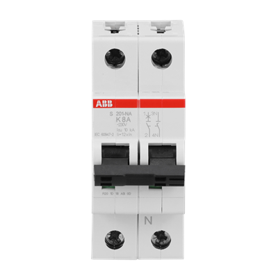 Interruptor automático 1x8A 10kA curva K s200 2CDS251103R0407 ABB — ABB