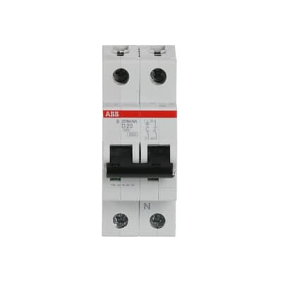 Interruptor automático 1x20A 15kA curva D 2CDS271103R0201 ABB — ABB