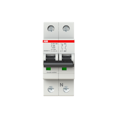 Interruptor automático 1x4A 10kA curva Z s200 2CDS251103R0338 ABB — ABB