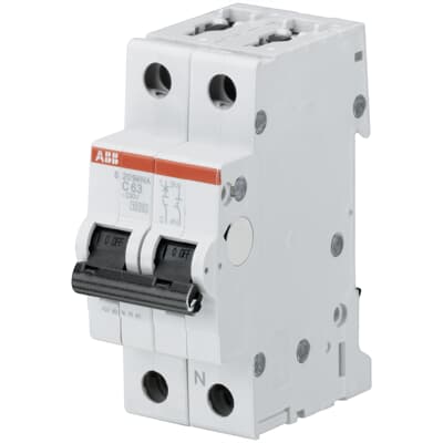 Interruptor automático 1x63A 15kA curva D 2CDS271103R0631 ABB — ABB