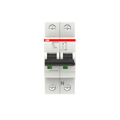 Interruptor automático 1x6A 15kA curva D 2CDS271103R0061 ABB — ABB