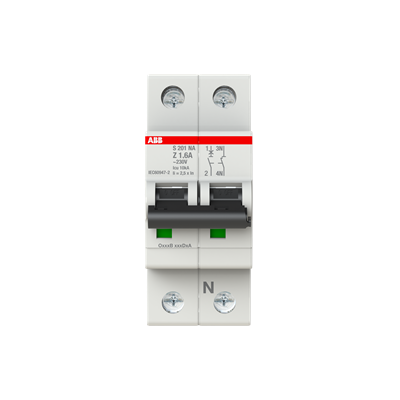 Interruptor automático 1x1.6A 10kA curva Z s200 2CDS251103R0258 ABB — ABB