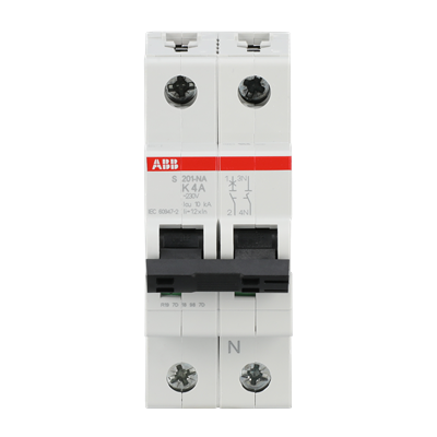 Interruptor automático 1x4A 10kA curva K s200 2CDS251103R0337 ABB — ABB
