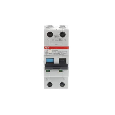 Interruptor Combinado DS201 1P+N, 10A Curva C, Dif. Tipo AC 30mA, 6/10kA 2CSR255080R1104 — ABB — ABB