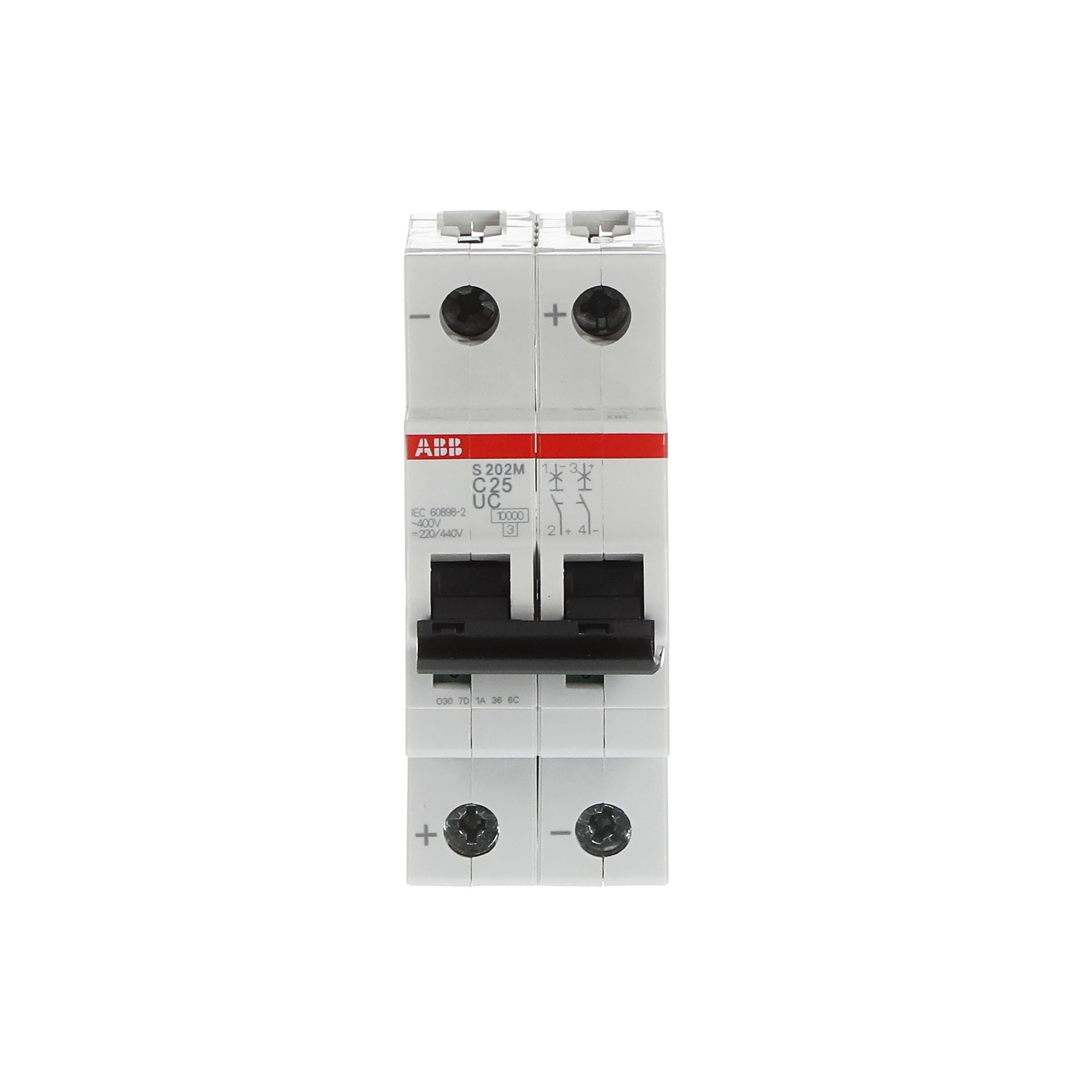 Interruptor automático 2x25A 10kA curva C 2CDS272061R0254 ABB — ABB