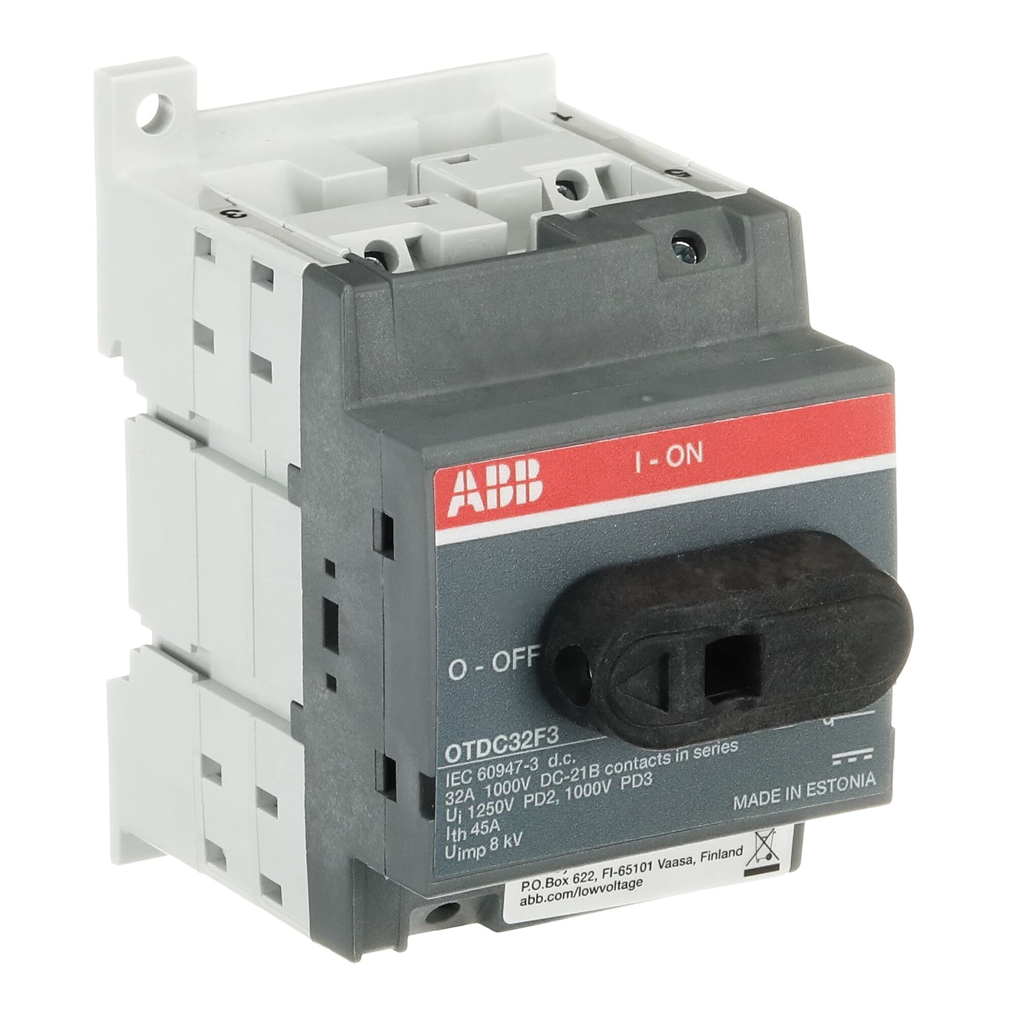 Seccionador Cc Sist/solar 32A OTDC32F3 1SCA121459R1001 — ABB — ABB