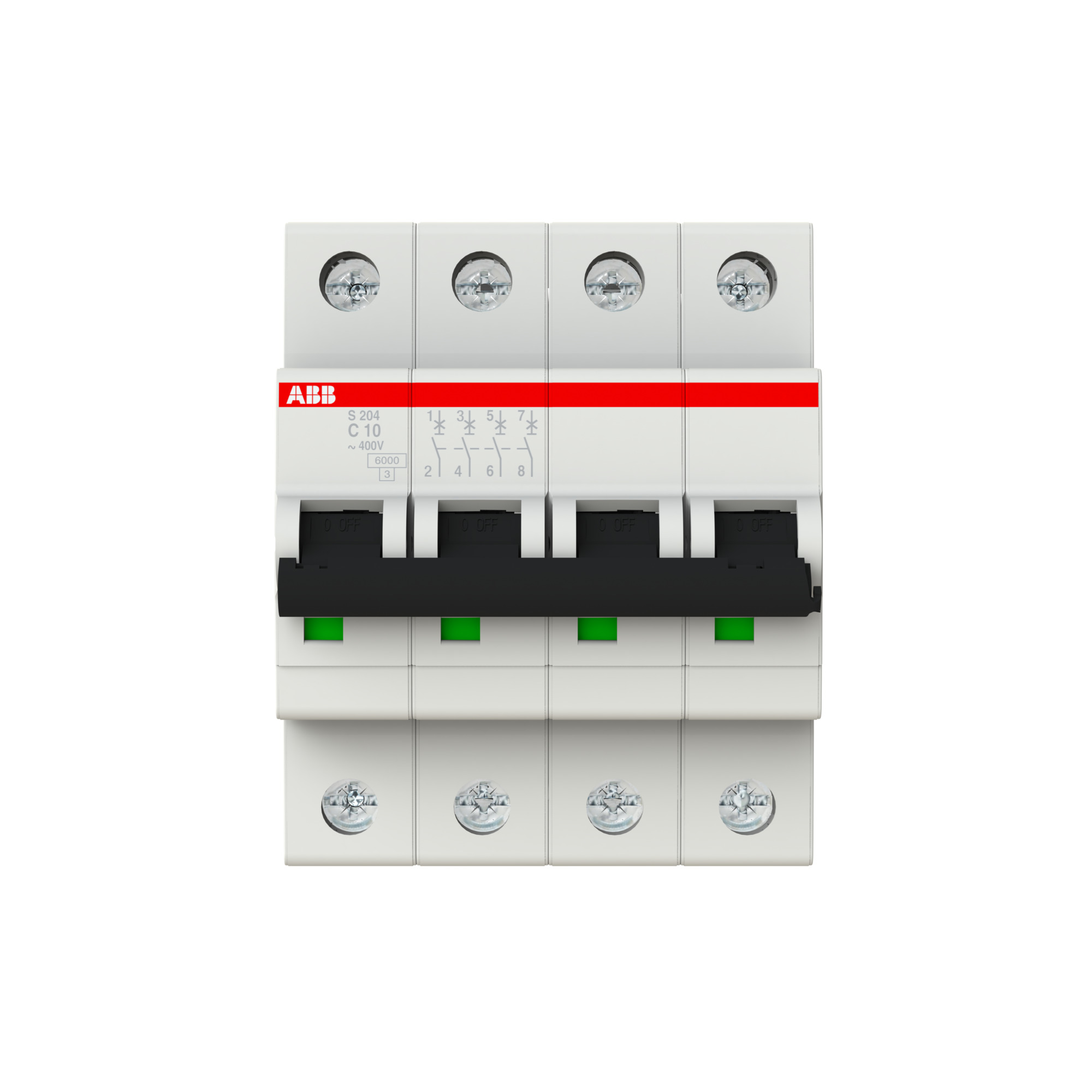 Interruptor automático 4x10A S200 2CDS254001R0104 ABB — ABB