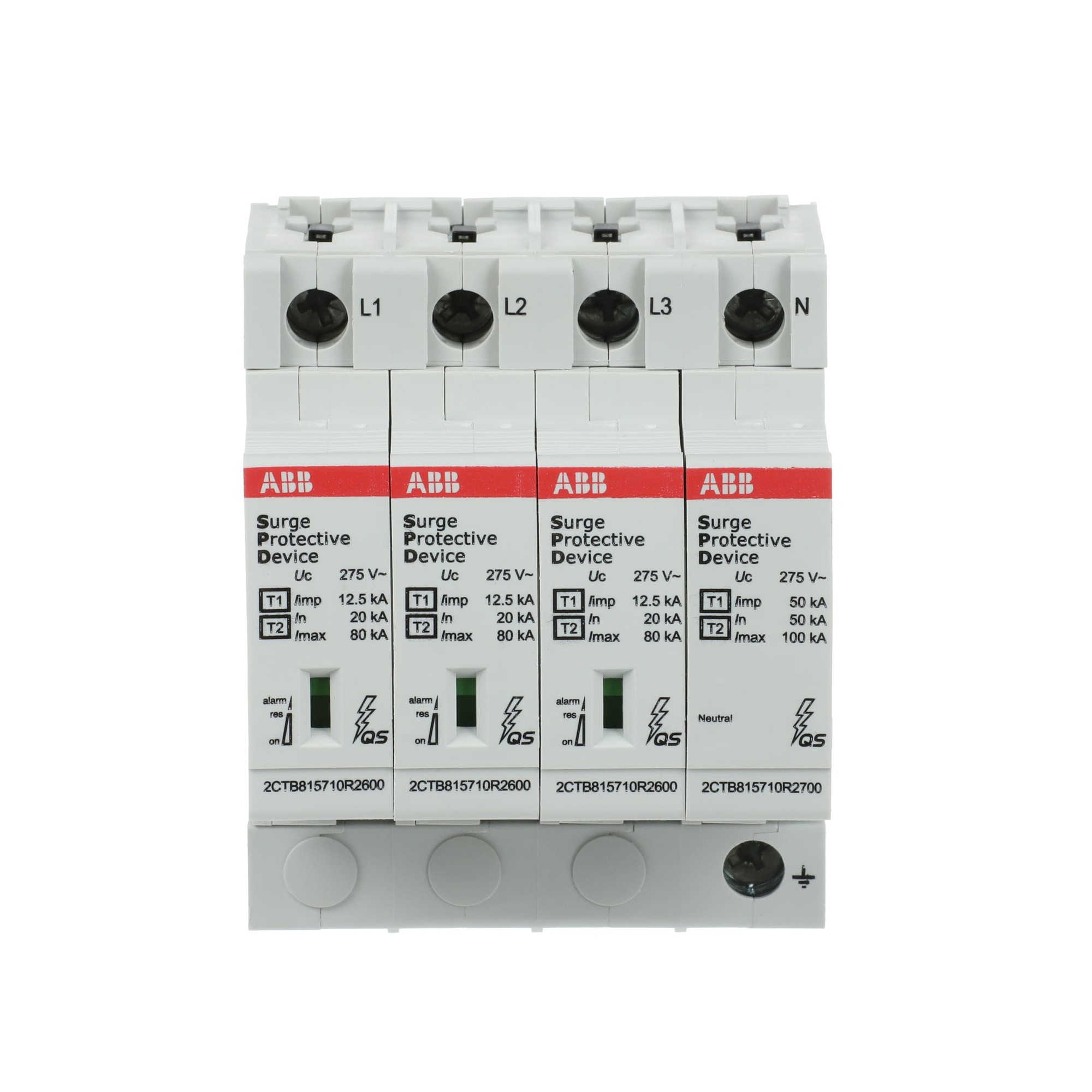 Protector Sobretension T1 T2 3N 12.5kA P Qs Con Resp 2CTB815710R1900 — ABB — ABB