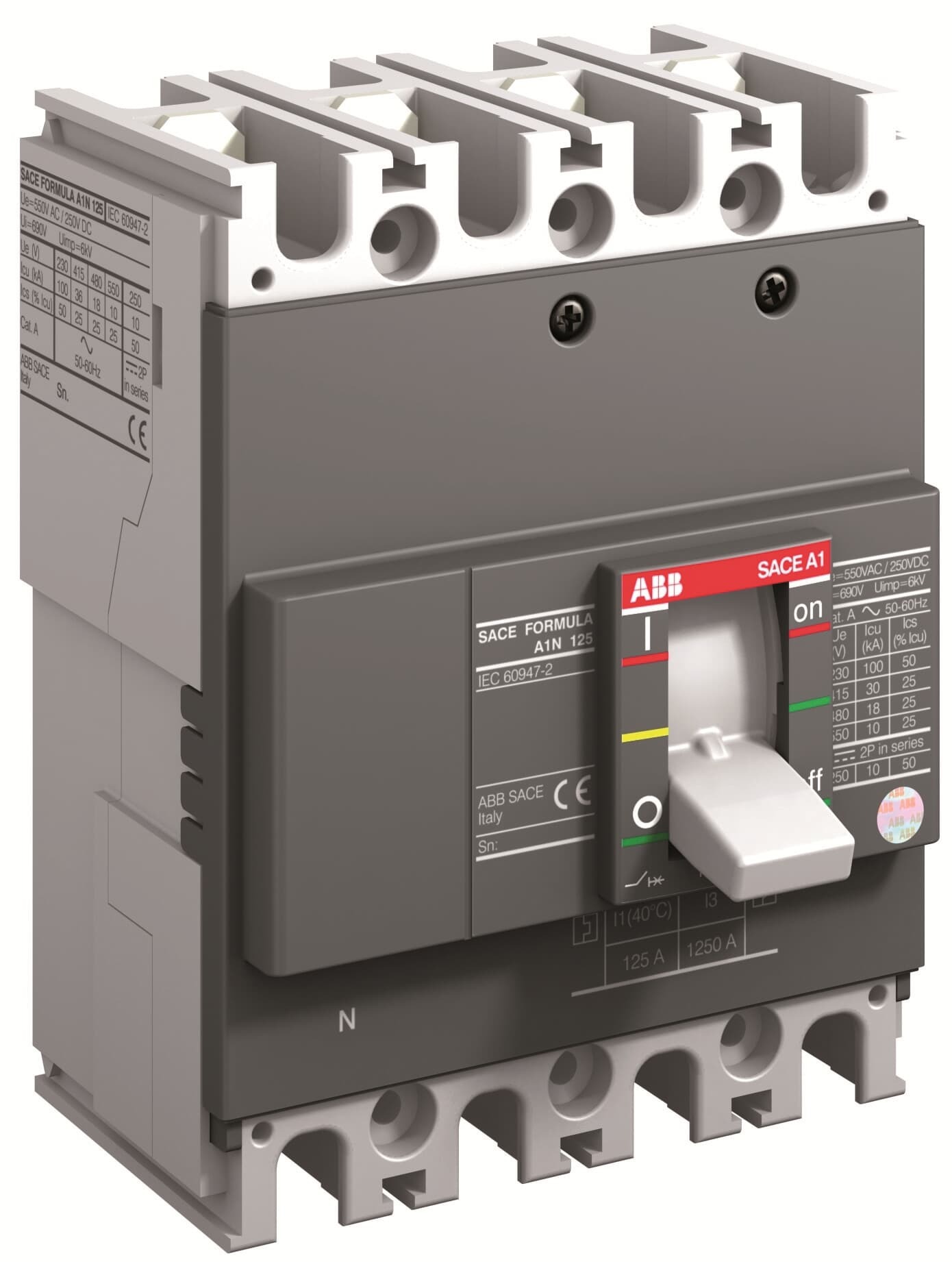 Interruptor caja moldeada 4x100A 18kA 1SDA066743R1 ABB — ABB