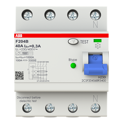 Diferencial 4x40 300mA Tipo B / F202B 2CSF204568R3400 — ABB — ABB