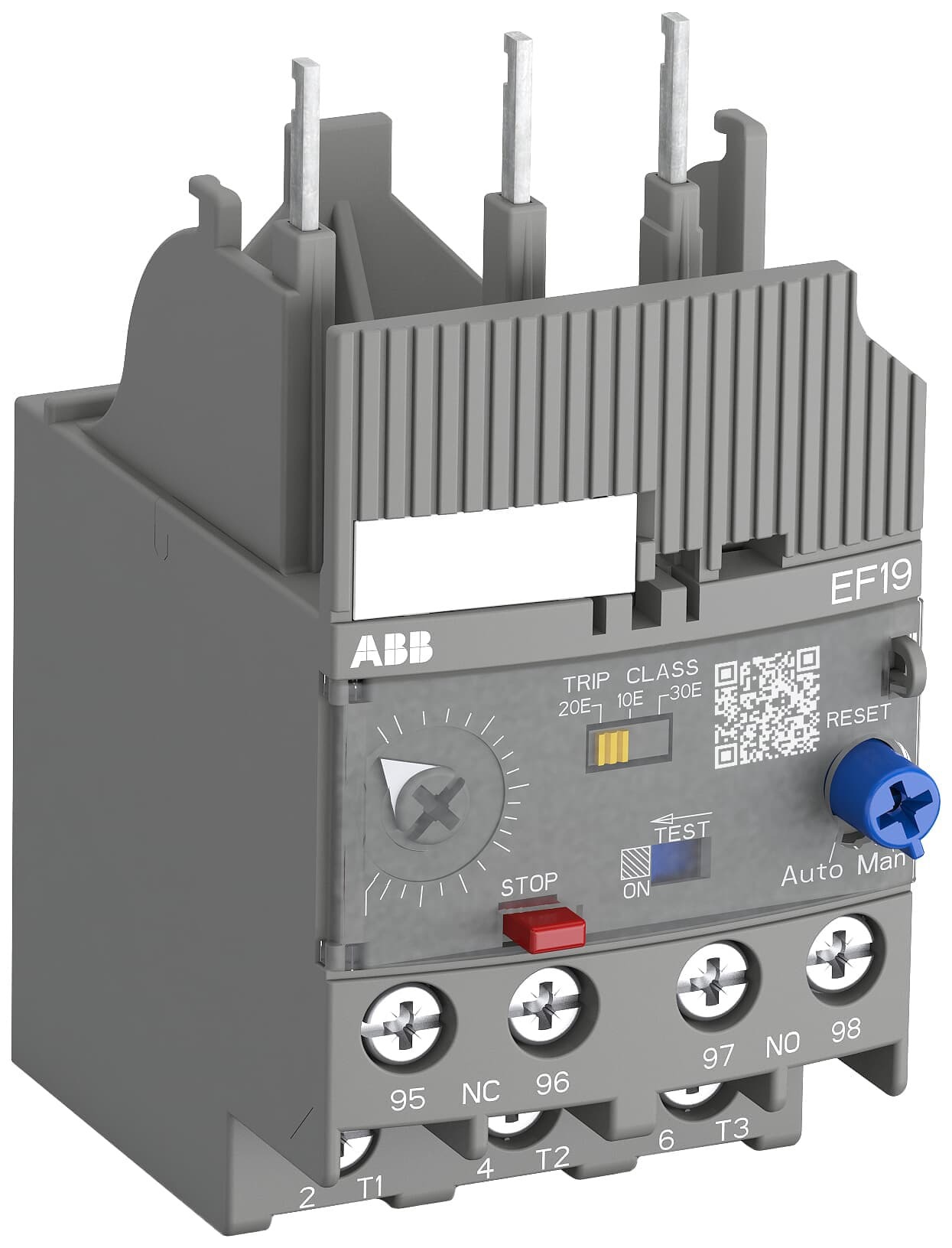 Relé TERMICO 5.7-18.9A 690V AC 1NA 1NC IP20 1SAX121001R1105 ABB — ABB