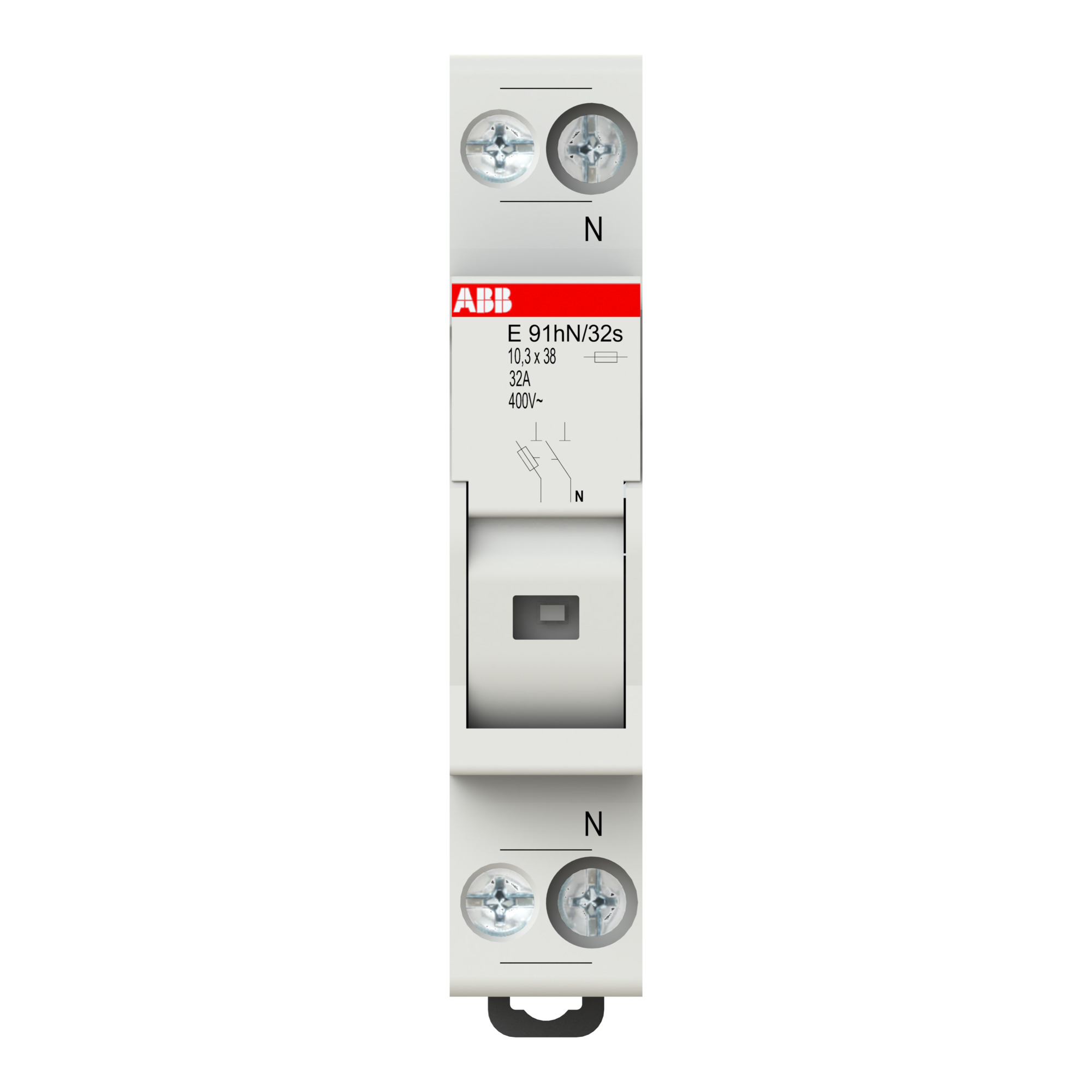Portafusible 1P+N 32A 10x38mm Con Ind. 2CSM206573R1801 — ABB — ABB