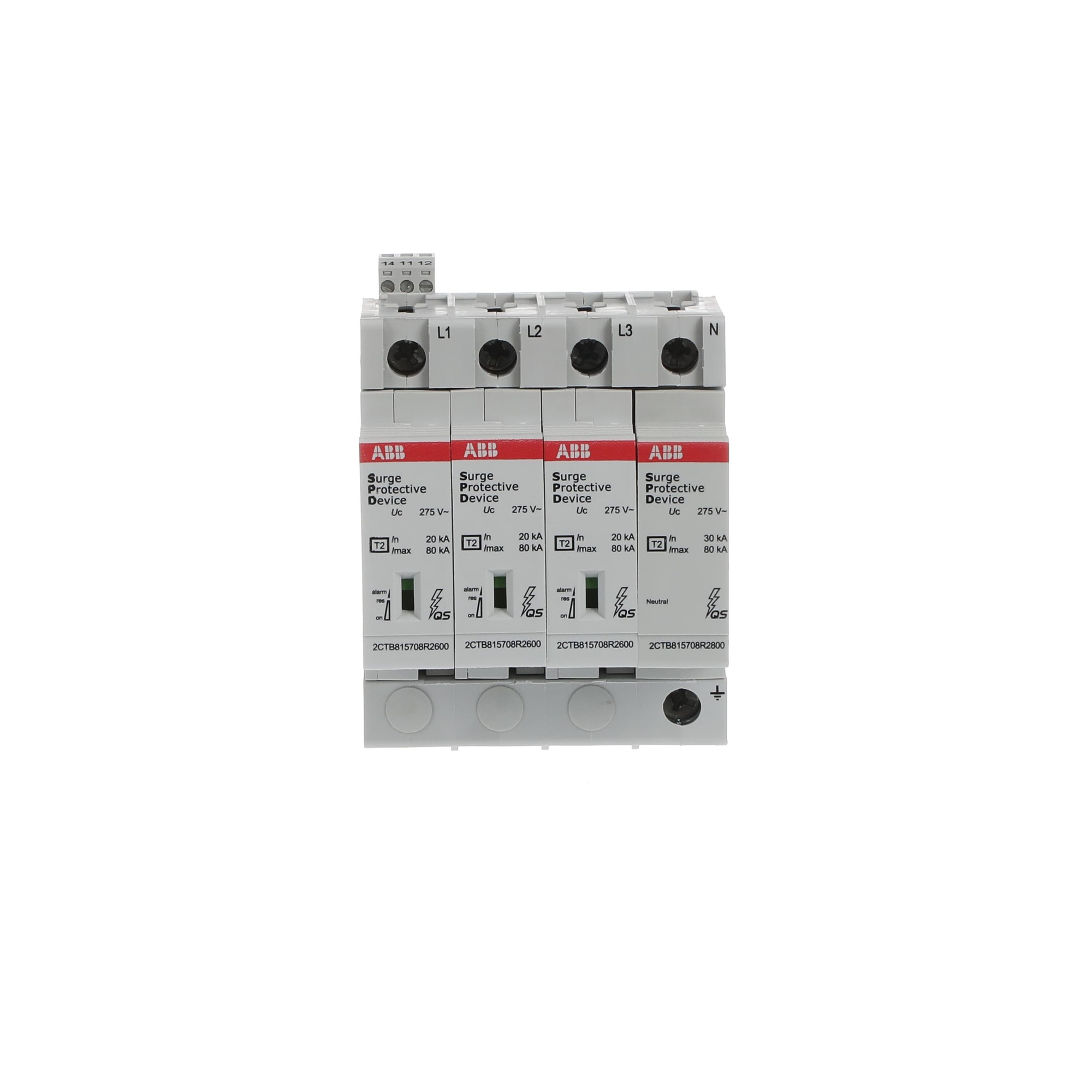 Supresor Transientes Tipo 2 3P+N 80kA 275S P Ts 2CTB815708R0800 — ABB — ABB