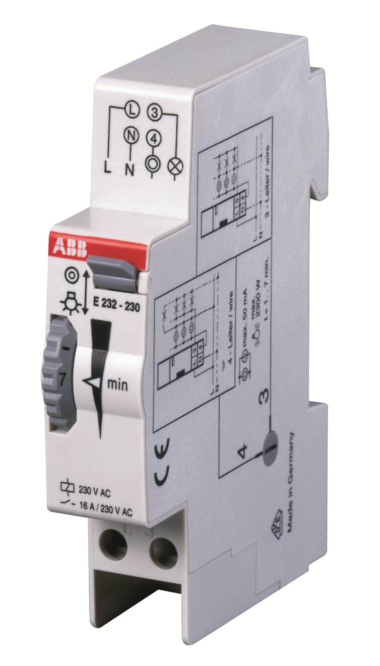 Interruptor CAJA ESCALERA 230V 1 - 7min E232 2CDE110000R0501 ABB — ABB