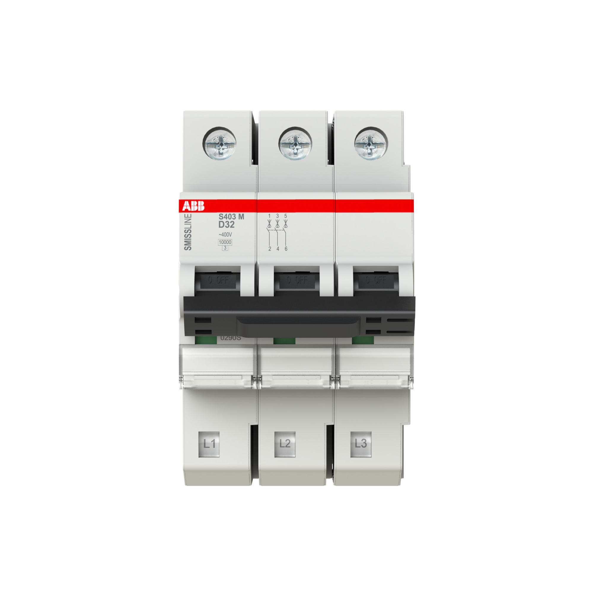 Interruptor automático 3x32A 10kA curva D 2CCS573001R0321 ABB — ABB