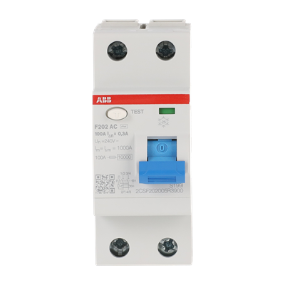 Interruptor Diferencial 2x100A Sencibilidad de 300mA Tipo AC 2CSF202005R3900 — ABB — ABB